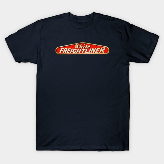 White Freightliner T-Shirt by Midcenturydave